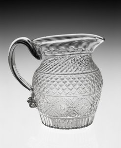Krem Sürahi, c. 1820-1840 (kurşun cam) by American School