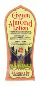 Badem Losyon Etiketi Kremi, J B Lynas & Son by American School