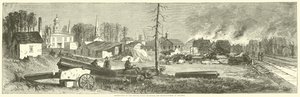 Atlanta'daki depoların, kamu binalarının ve fabrikaların yıkımı, Kasım 1864 by American School