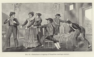 Napoliten evlilik sözleşmesinin imzalanmasında rahatsızlık by American School