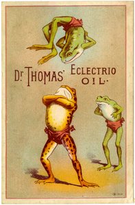 Dr. Thomas" Eclectric Oil! [ticari kart], c.1880-1910 by American School