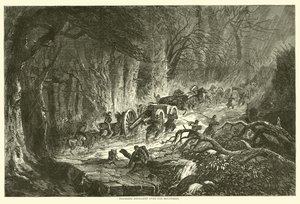 Topçuları dağların üzerinden sürüklemek, Ağustos 1863 by American School