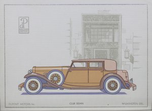 DuPont Motorlu Arabalar: Club Sedan, 1921 by American School