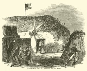 madene giden galerinin girişi, Haziran 1863 by American School
