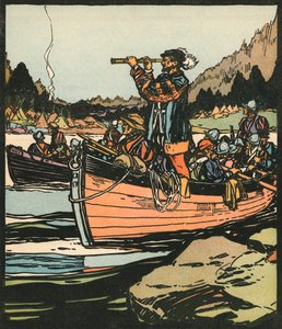 Kaşifler: Saint Lawrence Nehri üzerinde Jacques Cartier by American School