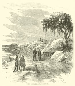 Fort Thunderbolt, Savannah, Aralık 1864 by American School