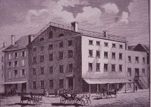 Fraunces Tavern, New York City (gravür) by American School