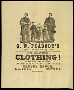 G.W. Peabodys Kingston Tek Fiyat Giyim Evi by American School