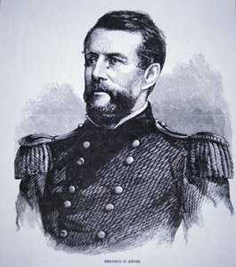 Genel Erasmus Keyes (1810-95) (gravür) by American School