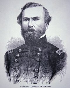 General George H. Thomas (1816-70) (gravür) by American School