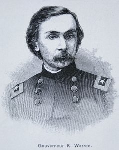 General Gouverneur Kemble Warren (1830-82) (gravür) by American School