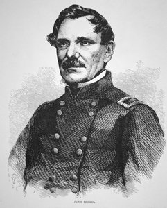 General James Shields (1810-79) (gravür) by American School