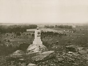 Gettysburg Savaş Alanı (fotogravür) by American School