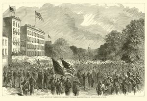 Pennsylvania Bulvarı, Mayıs 1865 ile yürüyen Washington, Shermans gazileri de Büyük inceleme by American School