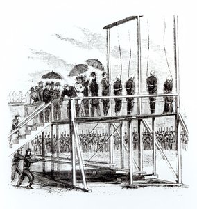Lincoln suikastı komplocularının asılması, 7 Temmuz 1865 by American School
