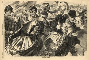 Harper's Weekly'den Savaştan Ev, pub. 1863 (gravür) by American School