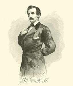 J Wilkes Booth, Nisan 1865 by American School