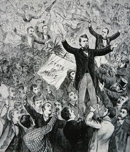 James G. Blaine (1830-93) (gravür) by American School