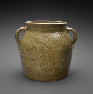 Kavanoz, c. 1865-1900 (alkali ve slip-sırlı çömlek) by American School