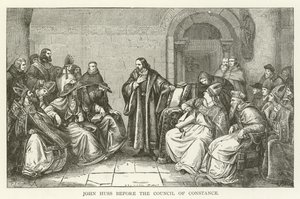 John Huss, Konstanz Konseyi huzurunda by American School