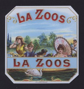 La Zoos, puro etiketi (chromolitho) by American School