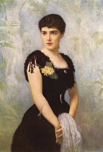 Leydi Randolph Spencer-Churchill, Lord Randolph Spencer-Churchill (renkli lito) ile evlenen New York