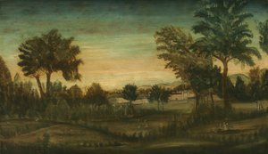 Binalarla Peyzaj, 18. yüzyılın sonları by American School