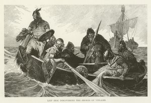 Leif Eric, Vinland Kıyılarını keşfederken by American School