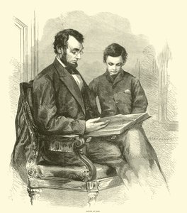 Lincoln evde, Nisan 1865 by American School