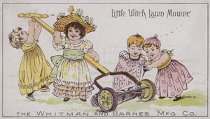 Küçük Cadı Çim Biçme Makinesi (chromolitho) by American School