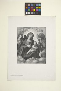 Madonna ve Çocuk In Glory (mürekkep) by American School