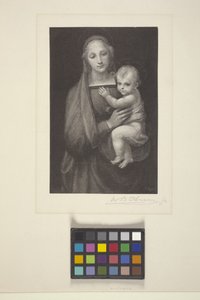 Madonna Del Gran' Duca (ahşap oyma) by American School