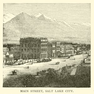 Ana Cadde, Salt Lake City (gravür) by American School