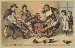 Yapıştırıcıyla Sandalyeye Sıkışmış Adam by American School