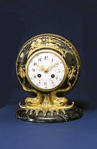 Black, Starr & Frost tarafından satılan şömine saati, c.1875-1900 by American School