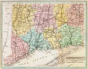 Connecticut Haritası, John Warner Barber