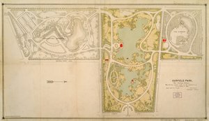 Garfield Park Haritası, Chicago, Illinois by American School