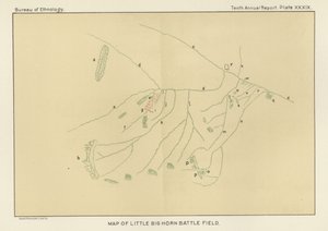 Little Bighorn Battlefield Haritası