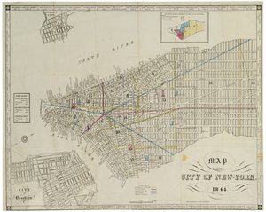 New York Şehri Haritası. by American School