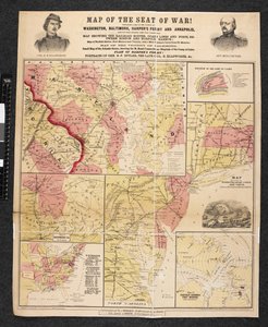 Savaş Koltuğu Haritası. Washington, Baltimore, Harper