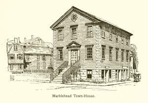Marblehead Town-House (gravür) by American School
