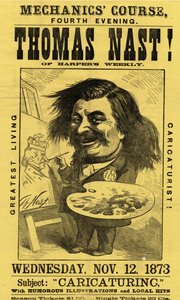 Mekanik Kursu, dördüncü akşam. Thomas Nast!, Currier & Ives tarafından yayınlandı, 1873 by American School