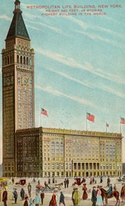 Metropolitan Yaşam Binası, New York, c.1909-13 by American School