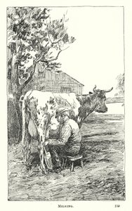 Sağım (gravür) by American School