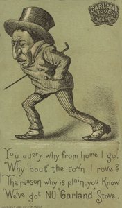 Bastonla yürüyen sefil adam by American School