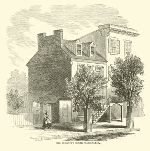 Bayan Surratts House, Washington, Nisan 1865 by American School
