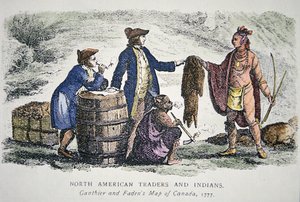 Kızılderili ticaret kürkleri by American School
