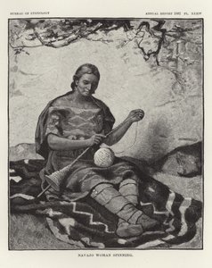 Navajo kadın iplik by American School