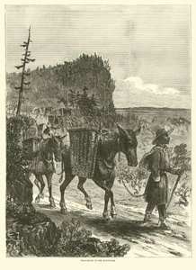 Dağlarda paket katırlar, Şubat 1863 by American School
