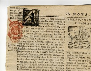 Halifax Gazetesi veya Haftalık Danışman", Nova Scotia, 12-19 Aralık 1765